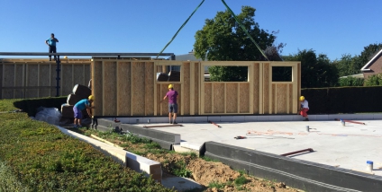 Nieuwbouw houtskelet te Zottegem